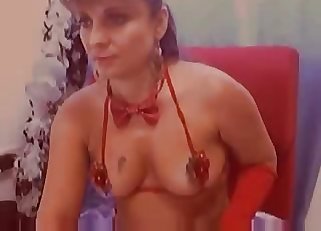 Slutty mature zoophile fucking a dog